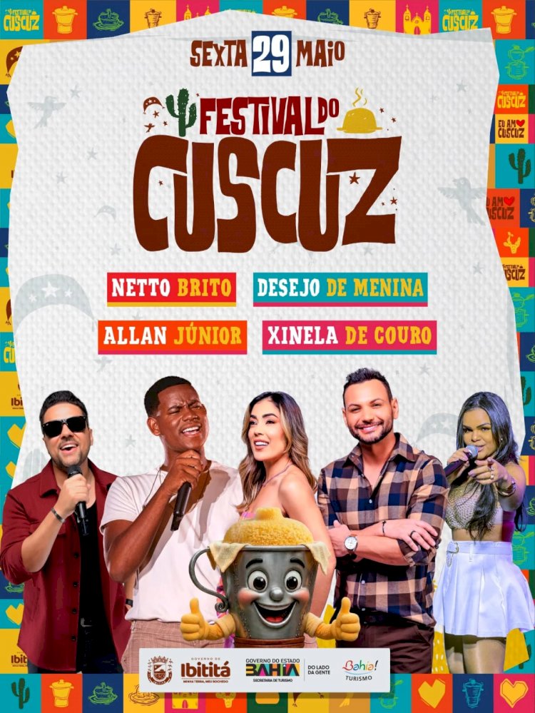 Festival do Cuscuz divulga programação com grandes atrações em Ibititá