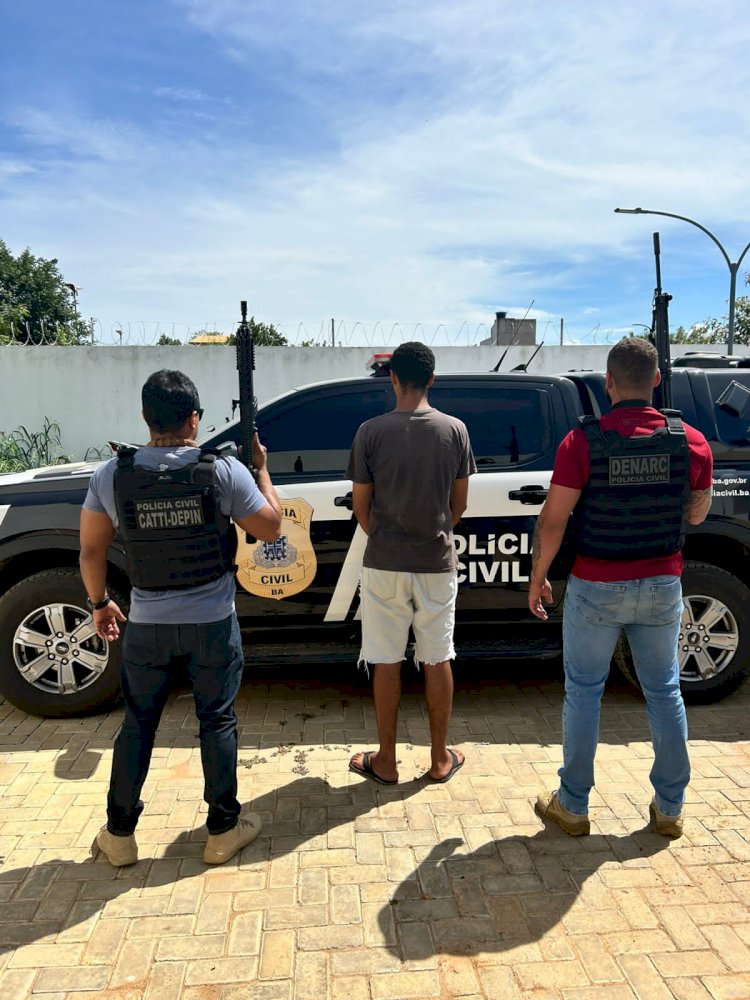 Polícia Civil da Bahia cumpre mandado e prende acusado de estupro de vulnerável foragido da Justiça de Goiás