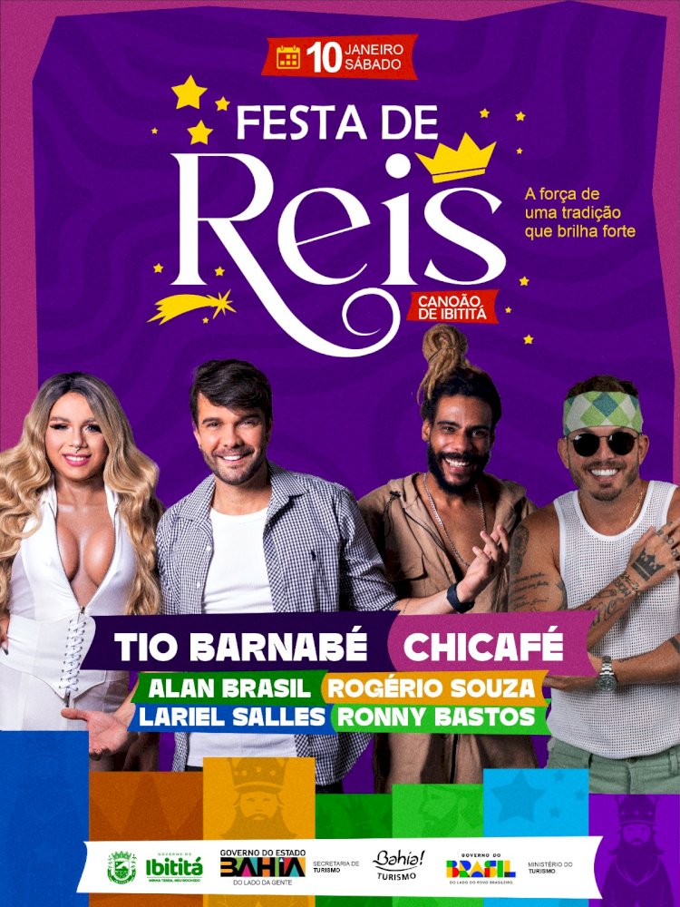 Prefeitura de Ibititá anuncia Festa de Santo Reis no distrito de Canoão