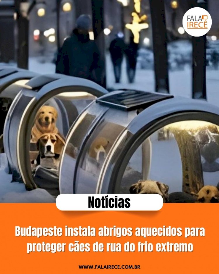Budapeste instala abrigos aquecidos para proteger cães de rua do frio extremo